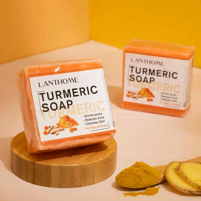 Turmeric Soap Face Cleansing Anti Acne - Afrotix