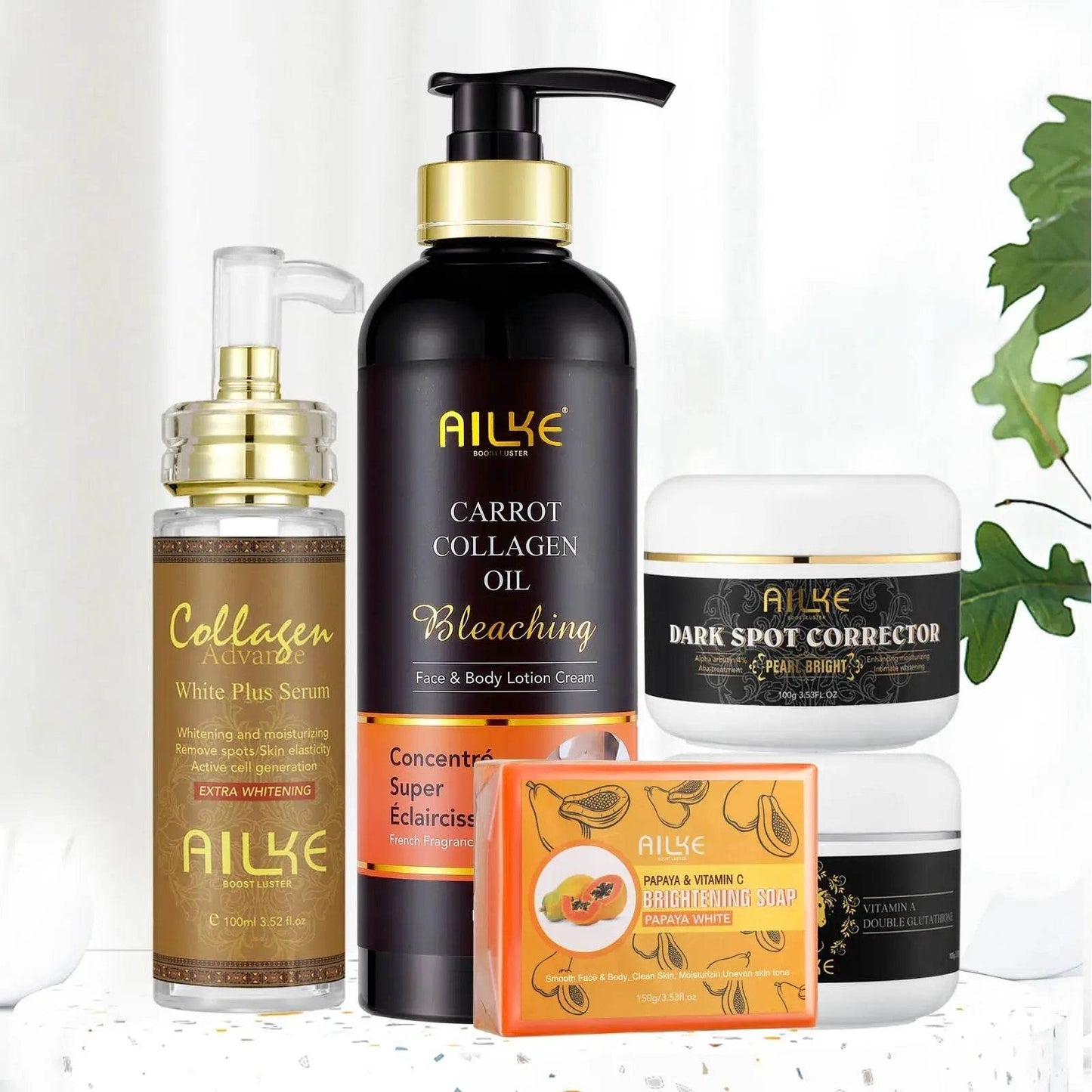 Kit de soins de la peau 5 en 1 au collagène AILKE, - Afrotix