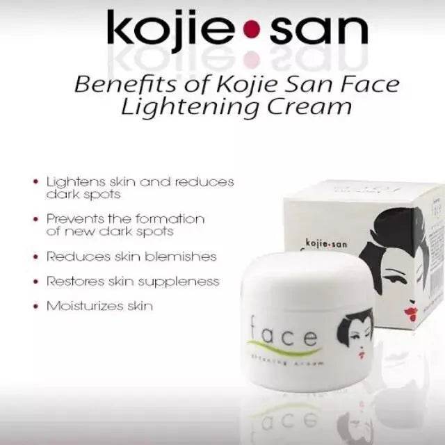 Kojie San Lightening & Brightening Face Cream 30g - Afrotix