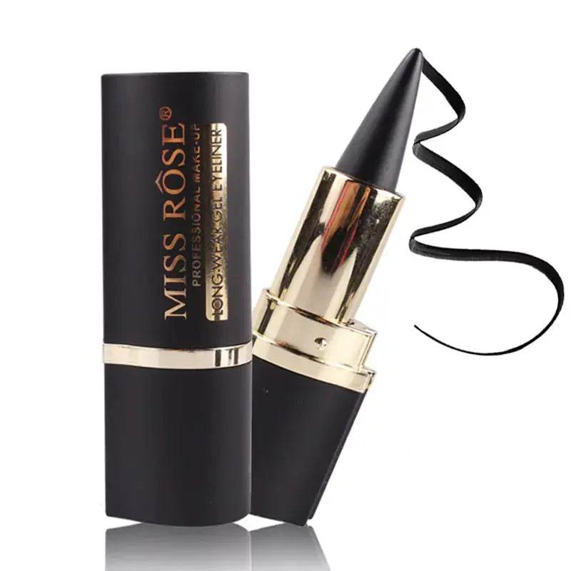 Long-Lasting Natural Black Eyeliner Cream - Afrotix