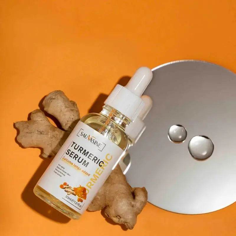 Natural Glow Serum: Turmeric Infused Skincare Solution - Afrotix