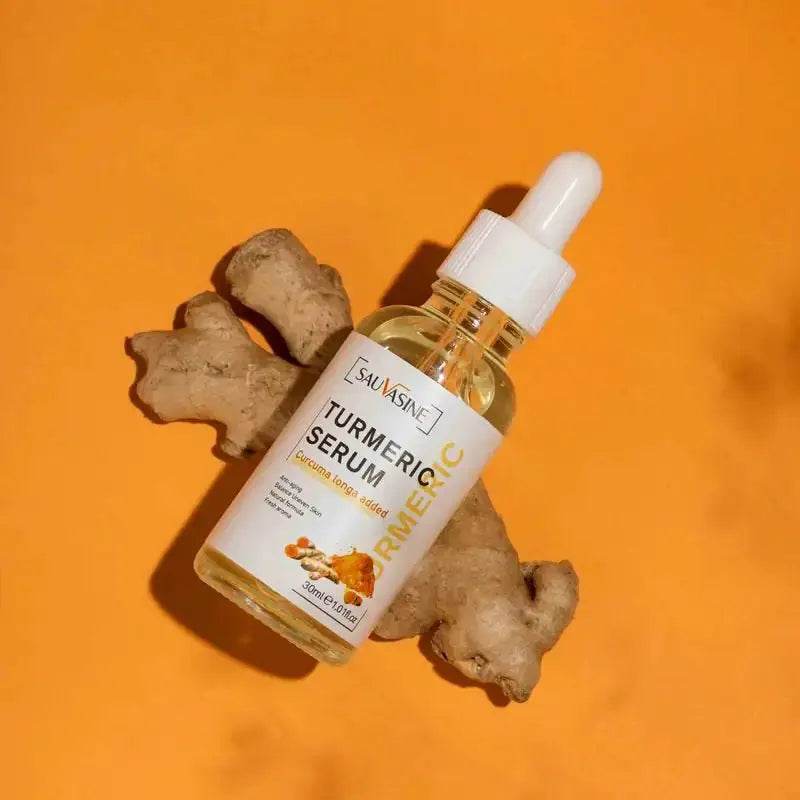 Natural Glow Serum: Turmeric Infused Skincare Solution - Afrotix