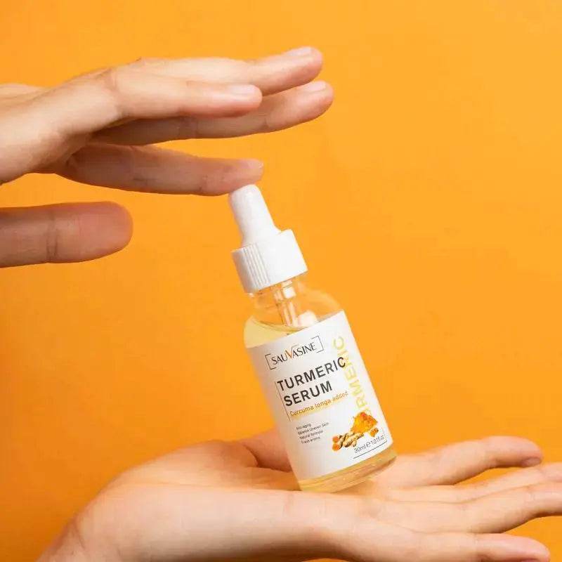 Natural Glow Serum: Turmeric Infused Skincare Solution - Afrotix