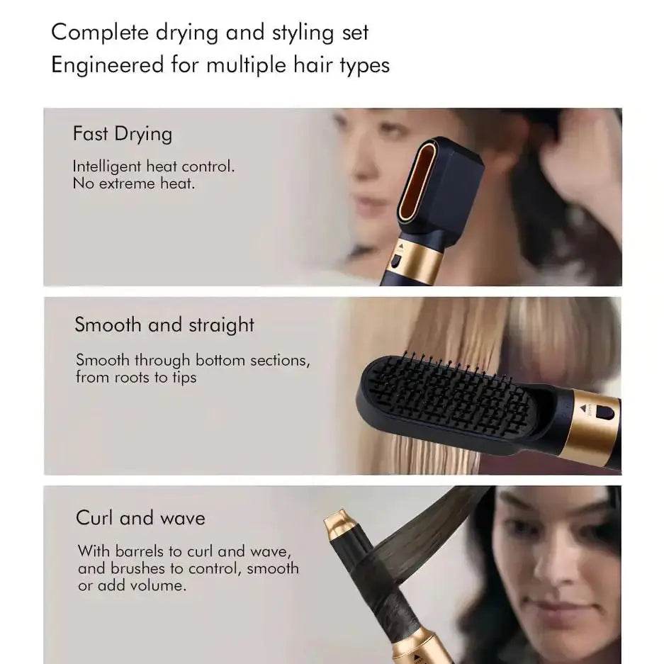 New Hair Dryer Multi Hair Styler 5-in-1 / Nouveau Sèche-cheveux Multi Hair Styler 5-en-1 - Afrotix