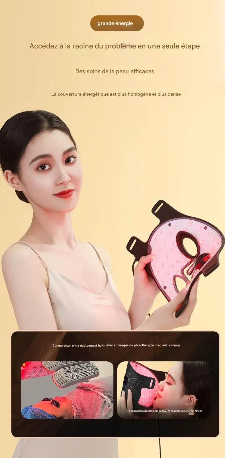 New Masque Lumière Rouge Photon Rajeunissement .. - Afrotix