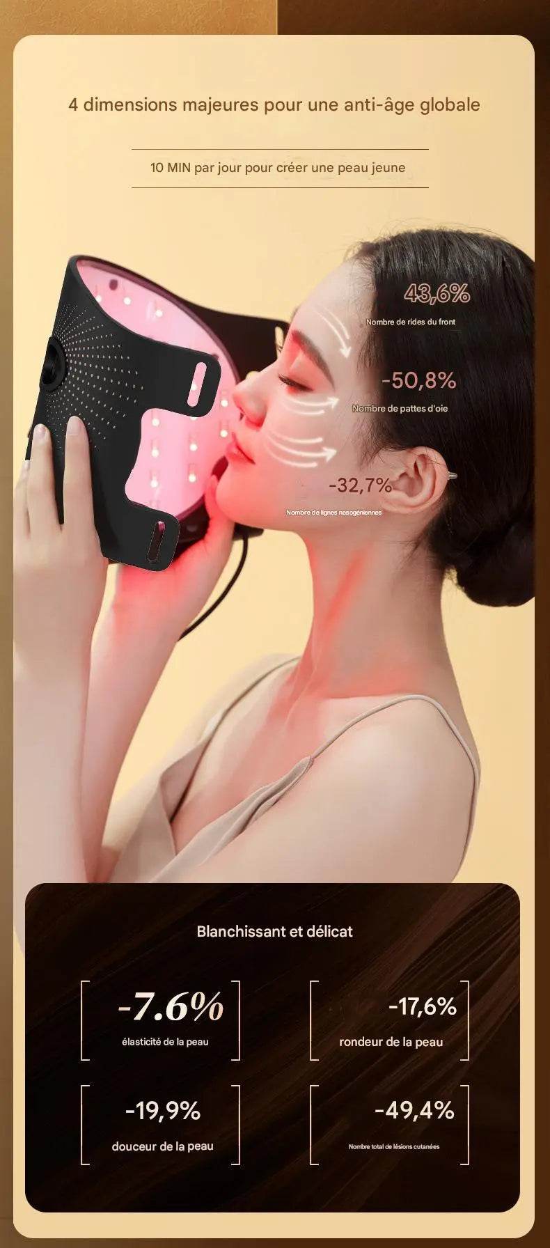 New Masque Lumière Rouge Photon Rajeunissement .. - Afrotix