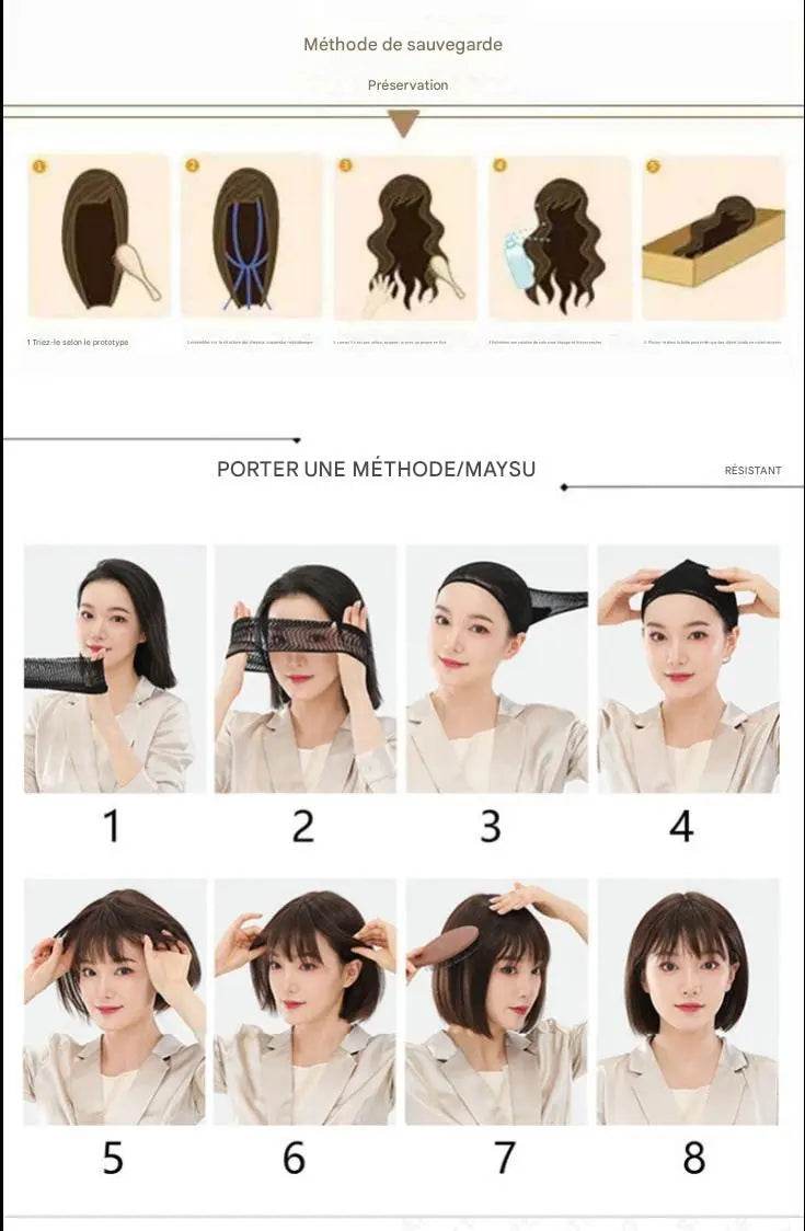Nouvelle perruque femme explosif petit bouclé cheveux courts - Afrotix