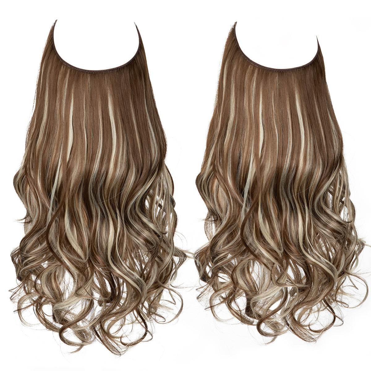Hair extension wig invisible natural long curly hair - Afrotix