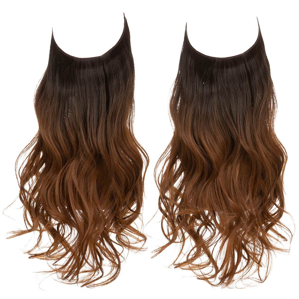 Hair extension wig invisible natural long curly hair - Afrotix