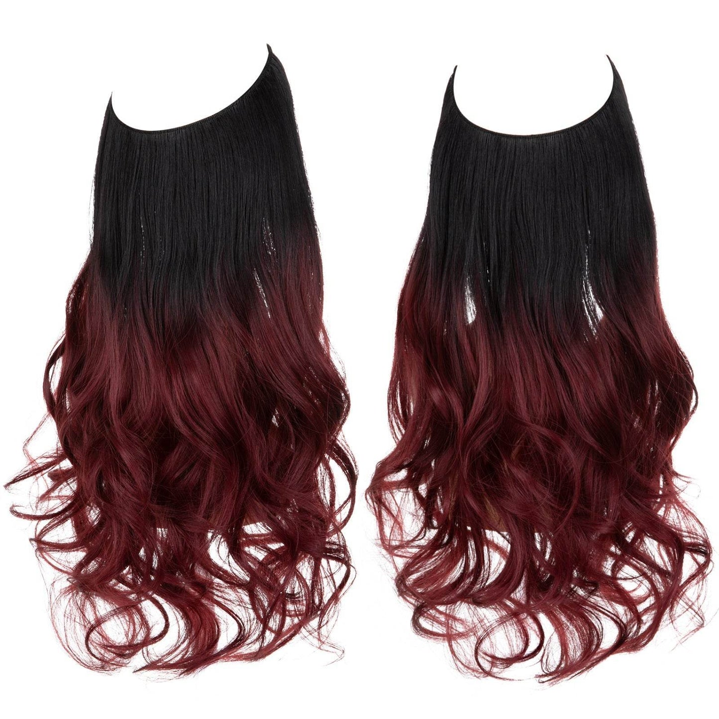 Hair extension wig invisible natural long curly hair - Afrotix