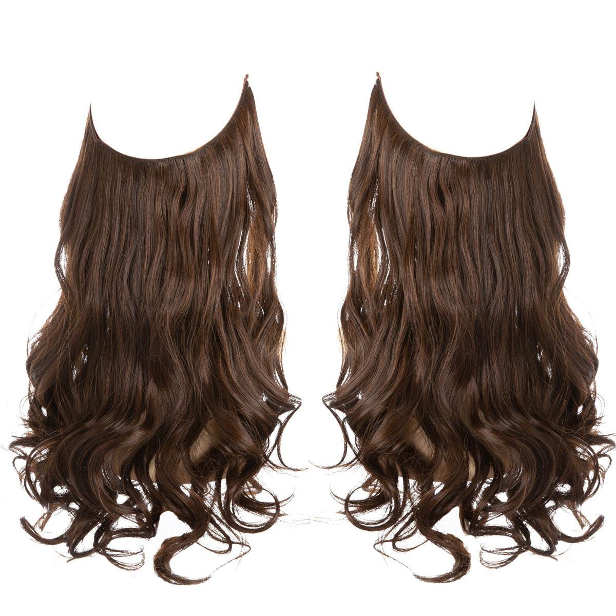 Hair extension wig invisible natural long curly hair - Afrotix