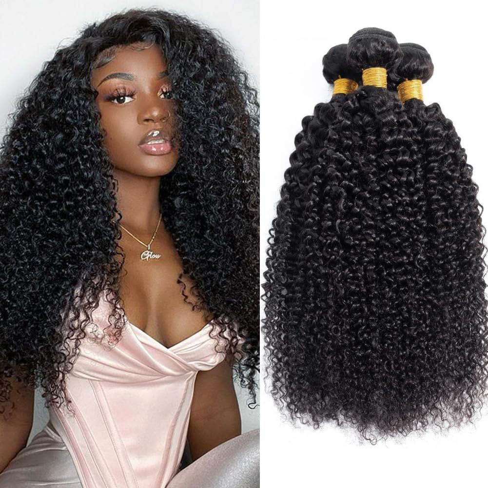 Tissage Cheveux Humains Kinky Curly - Qualité Premium 10A