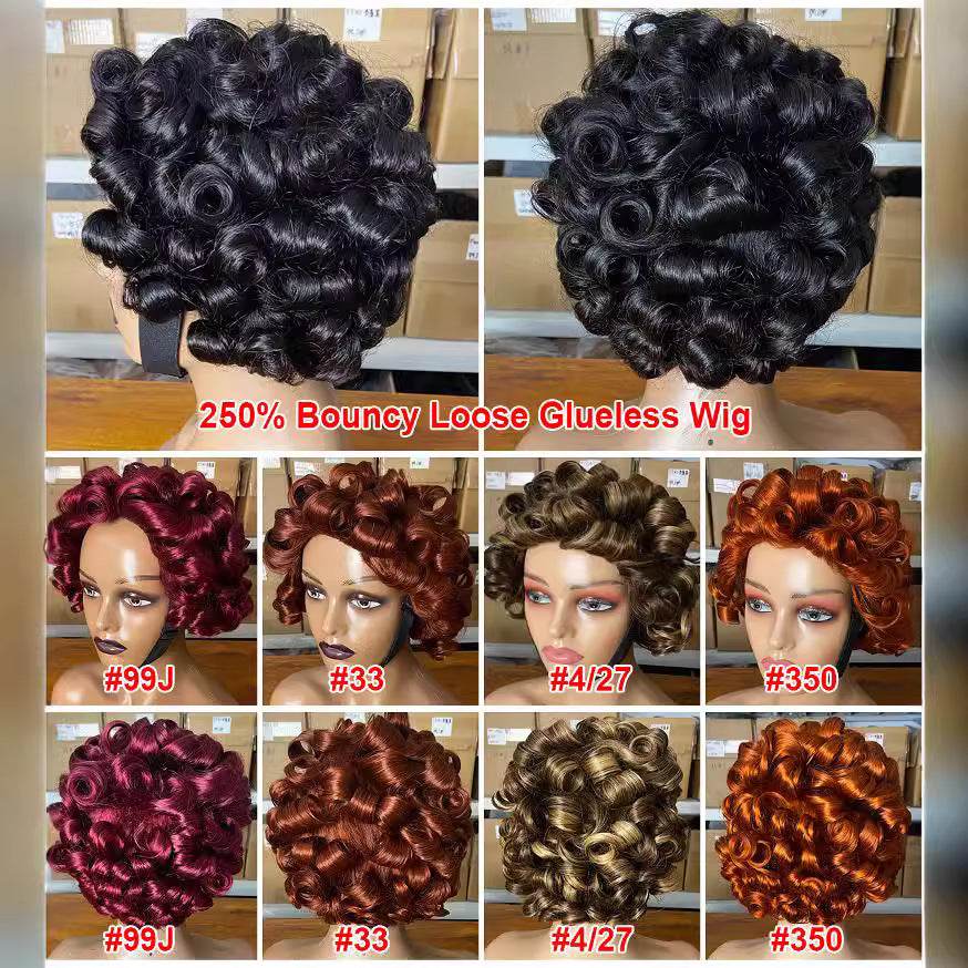 Perruque Volumineuse 250% Bouncy Loose - 100% Cheveux Humains - Afrotix