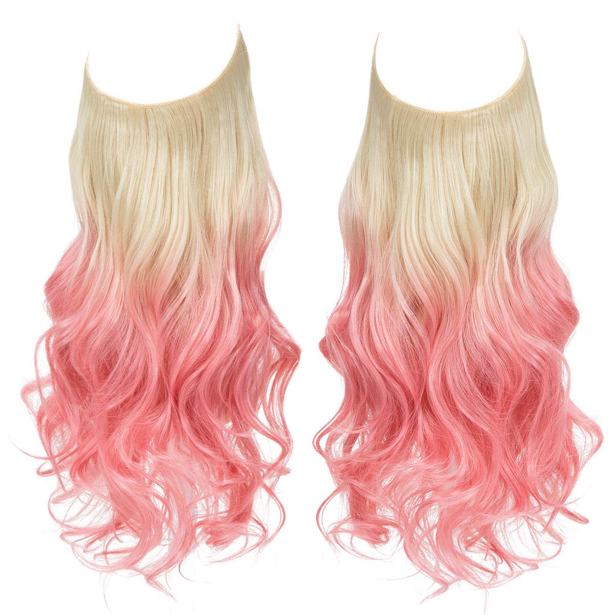 Hair extension wig invisible natural long curly hair - Afrotix