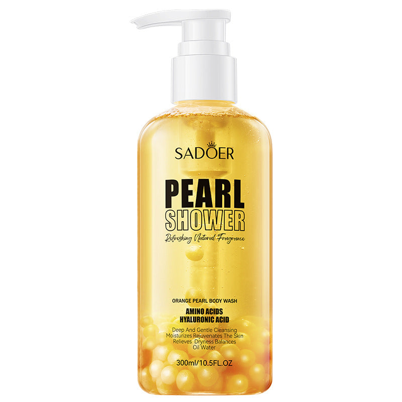 Orange Pearl Shower Gel 300ml Cleaning Fragrance Bath Lotion - Afrotix #