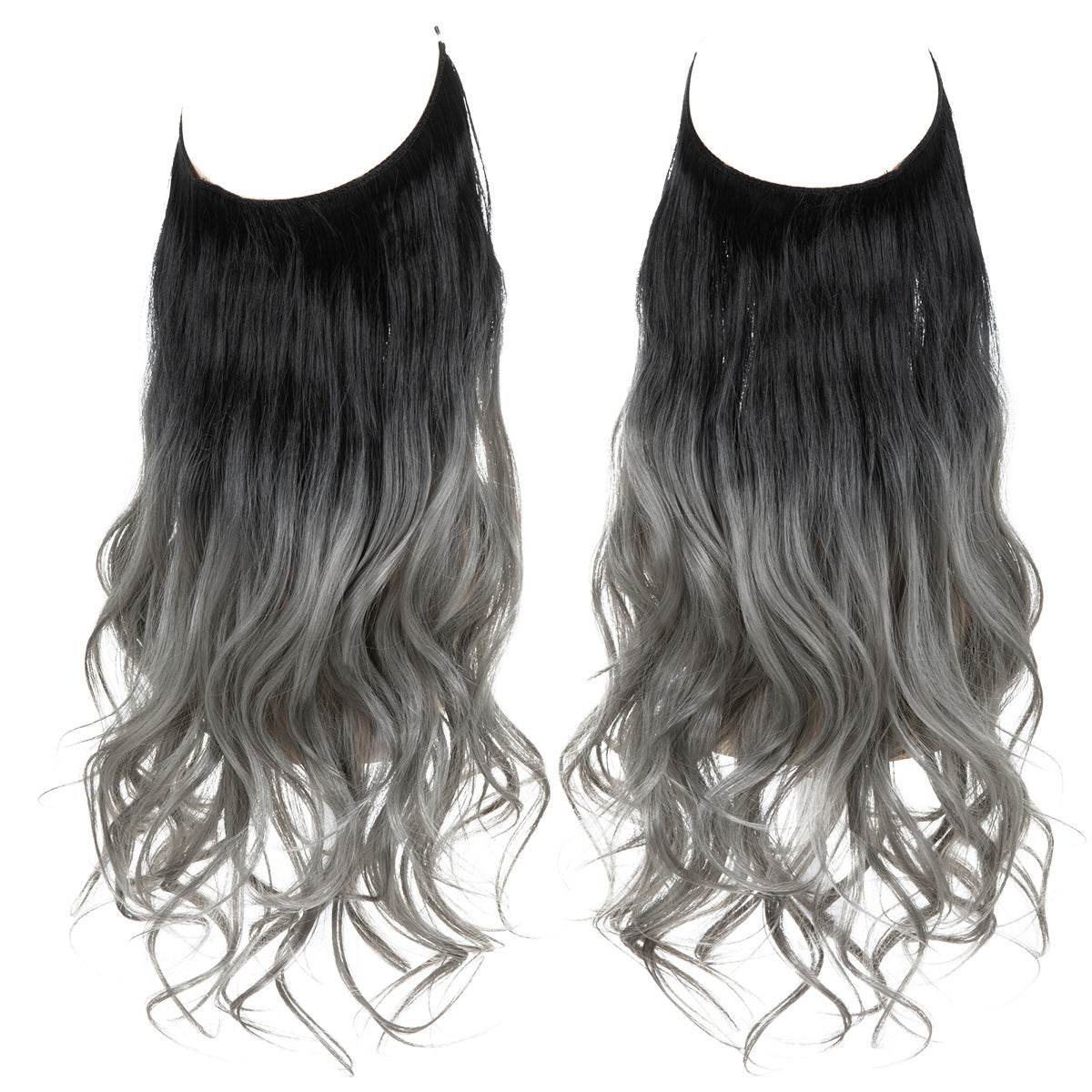 Hair extension wig invisible natural long curly hair - Afrotix