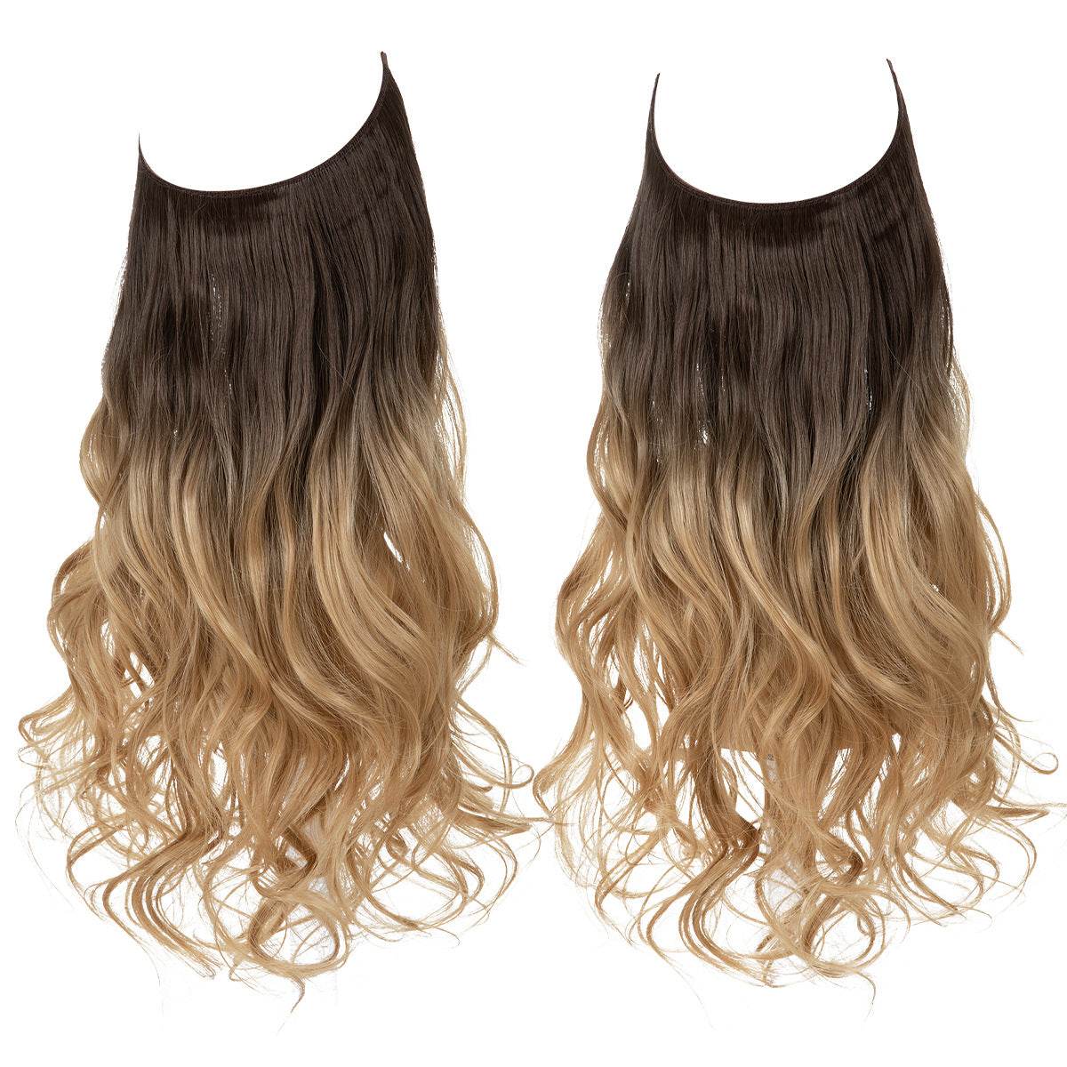 Hair extension wig invisible natural long curly hair - Afrotix