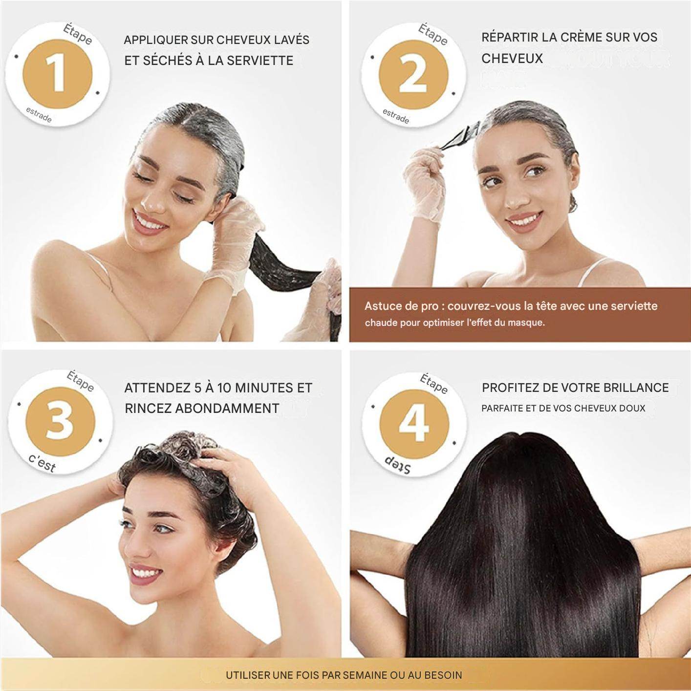 Masque Capillaire Protéiné à l'Huile d'Argan - Afrotix