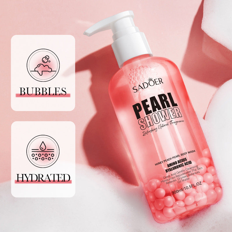 Orange Pearl Shower Gel 300ml Cleaning Fragrance Bath Lotion - Afrotix #
