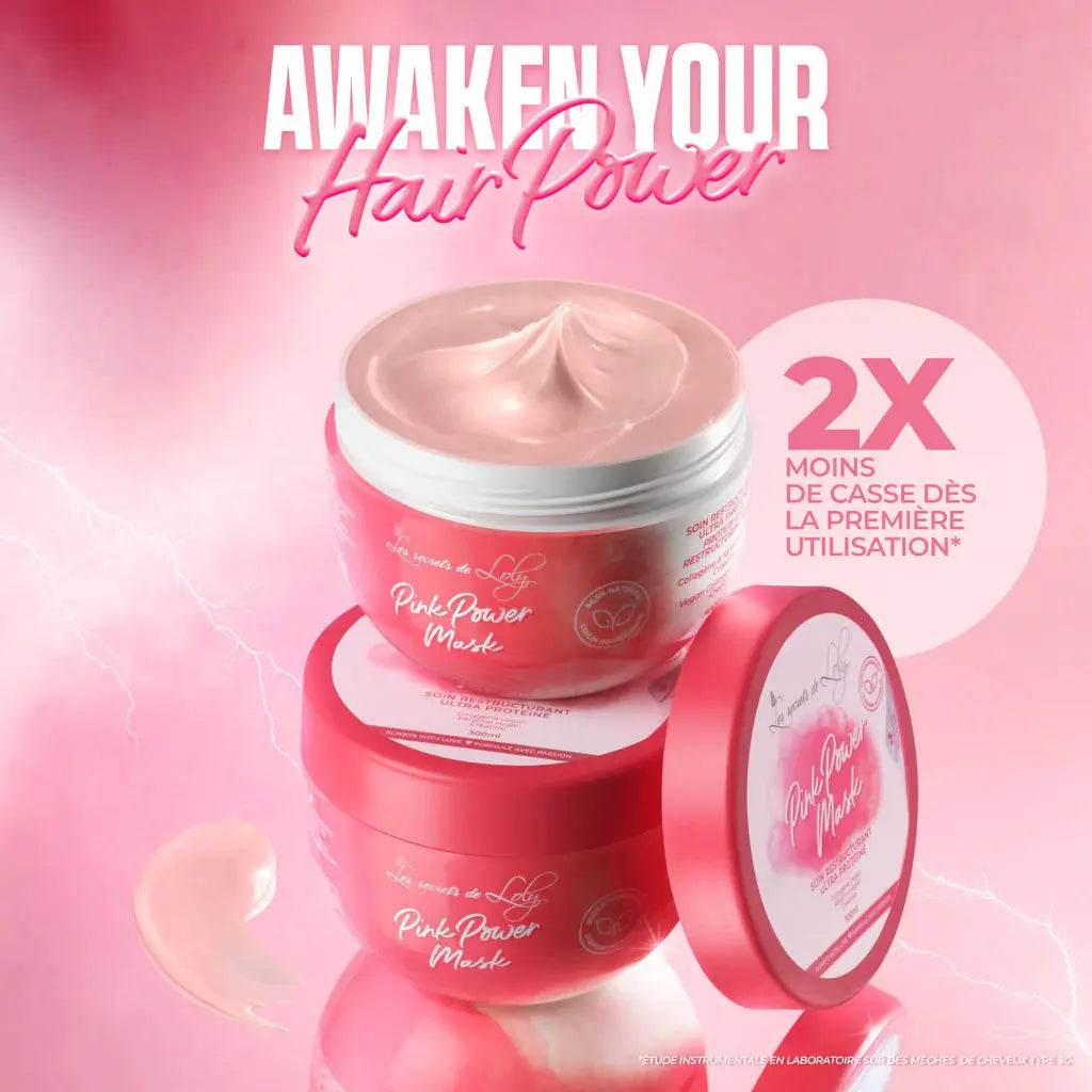Pink Power Mask Soin restructurant - 300 ml - Afrotix