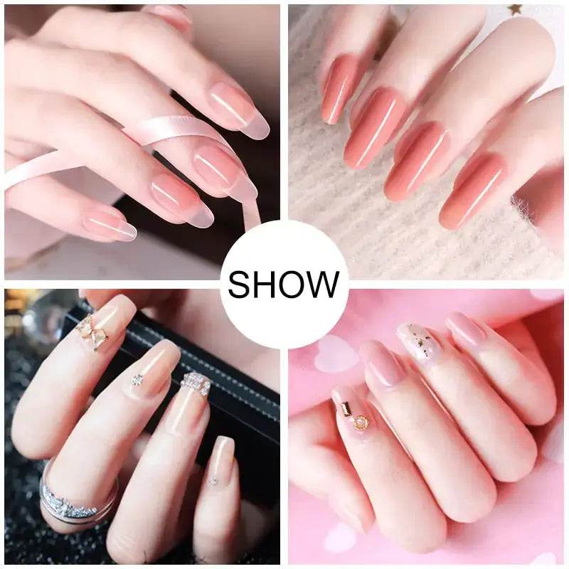 Poly nail Gel Kit With 54W UV Lamp - Afrotix