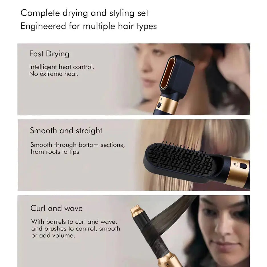 New Hair Dryer Multi Hair Styler 5-in-1 / Nouveau Sèche-cheveux Multi Hair Styler 5-en-1 - Afrotix