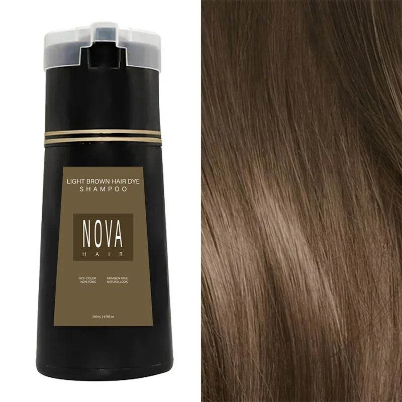 Nova 3-in-1 Hair Coloring Shampoo – Teinture Rapide et Soin Capillaire 200ml - Afrotix