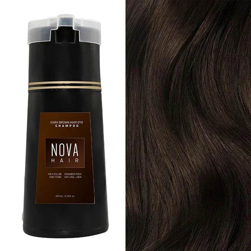 Nova 3-in-1 Hair Coloring Shampoo – Teinture Rapide et Soin Capillaire 200ml - Afrotix