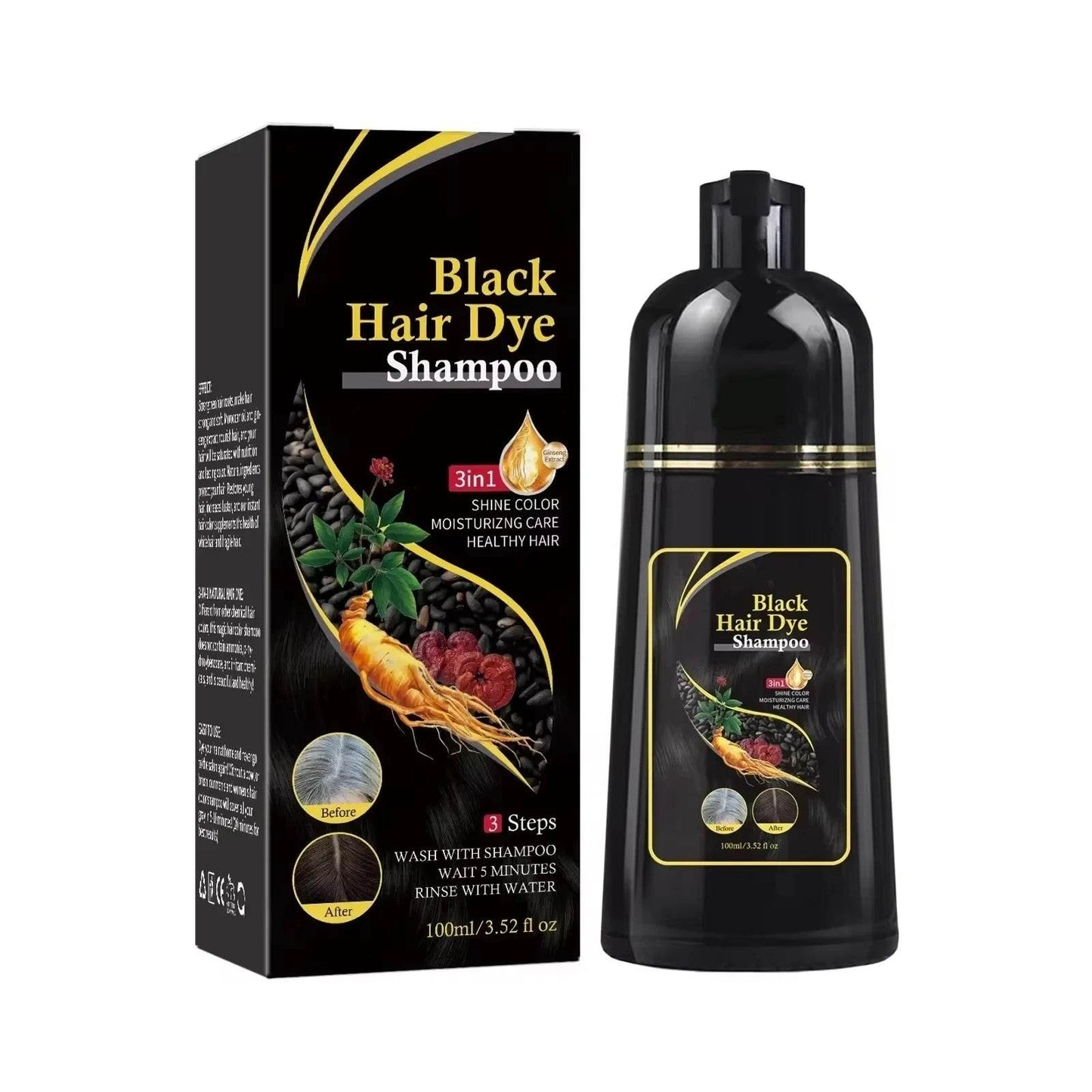 Nova 3-in-1 Hair Coloring Shampoo – Teinture Rapide et Soin Capillaire 200ml - Afrotix
