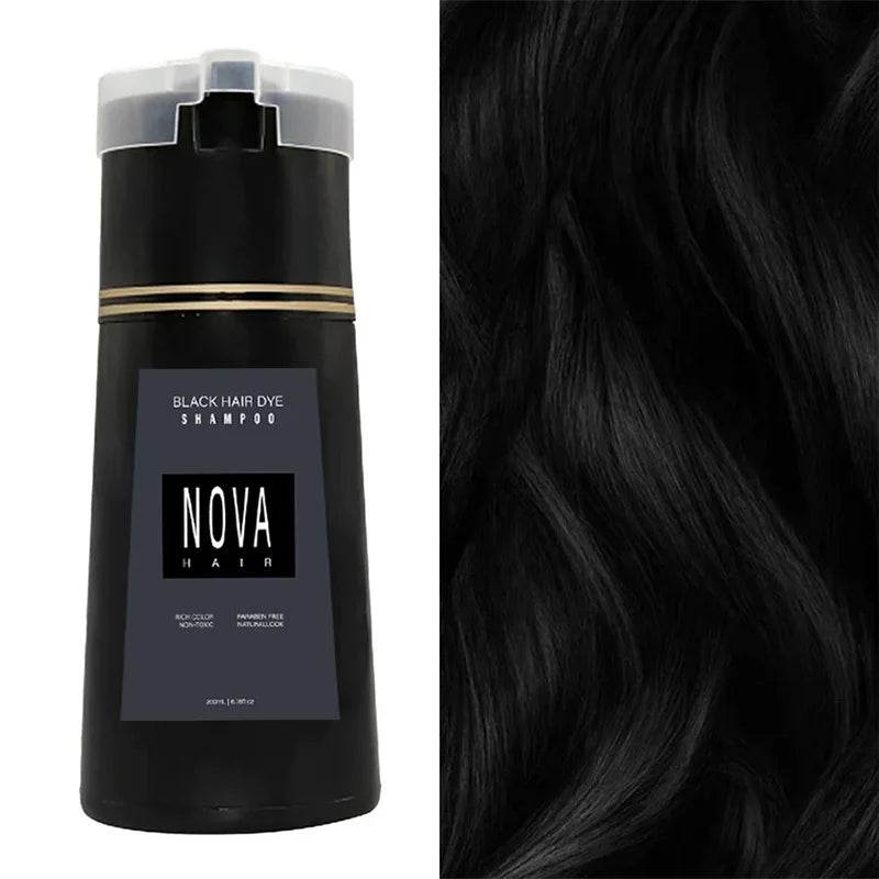Nova 3-in-1 Hair Coloring Shampoo – Teinture Rapide et Soin Capillaire 200ml - Afrotix