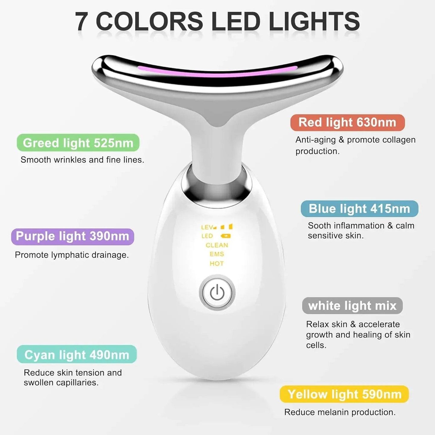 Stacific Face Lift 7 in 1 Red Light Therapy for Face - Afrotix