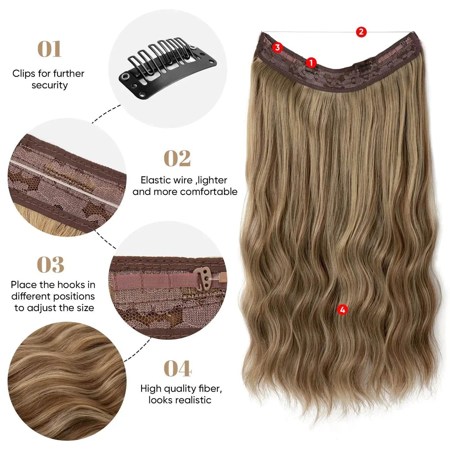 Synthetic Wave Hair Extensions - Afrotix