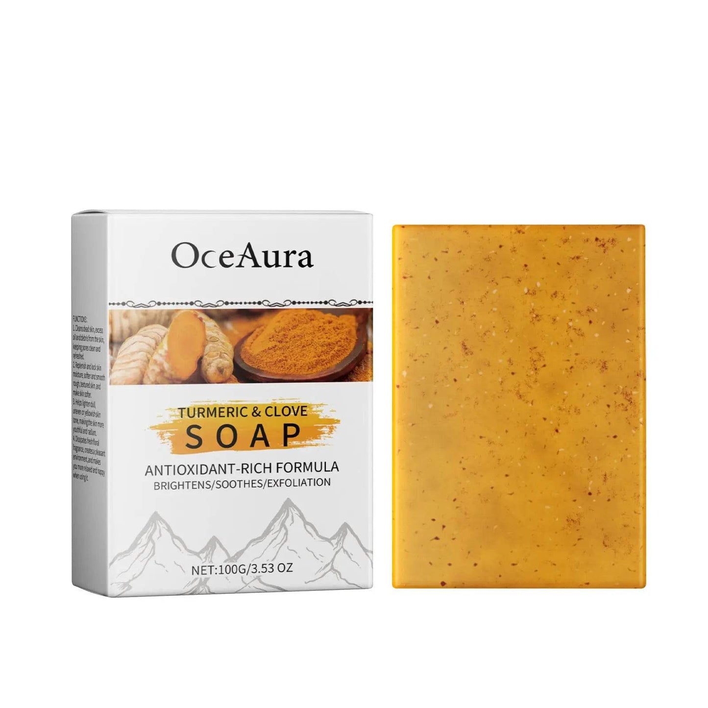 Turmeric Lilac Essential Oil Moisturizing And Soft Skin Flower Soap - Afrotix