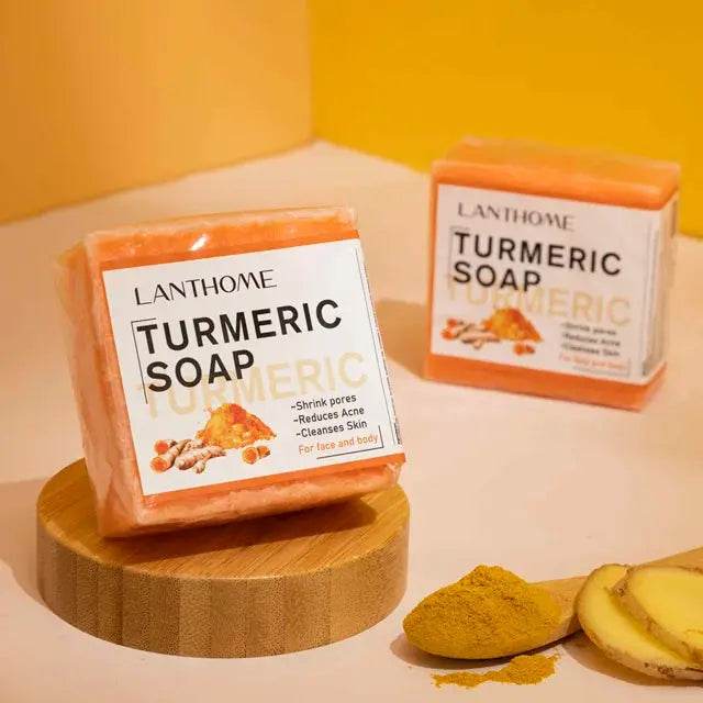 Turmeric Soap Face Cleansing Anti Acne - Afrotix