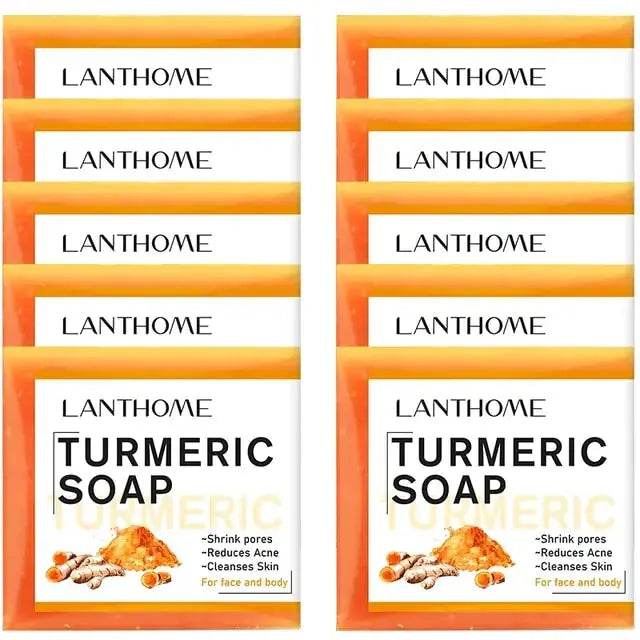 Turmeric Soap Face Cleansing Anti Acne - Afrotix