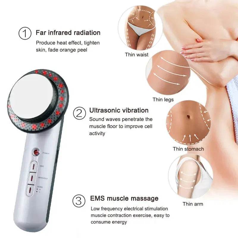 Ultrasound Cavitation EMS Face Body Slimming Massager - Afrotix