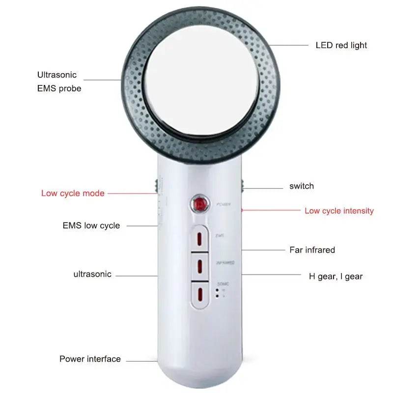 Ultrasound Cavitation EMS Face Body Slimming Massager - Afrotix
