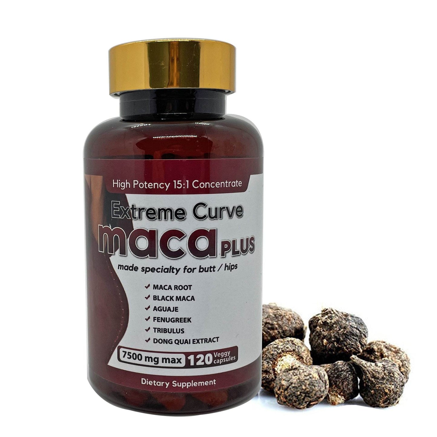 Capsules de Maca Ultimate - Amélioration des Fesses - Afrotix