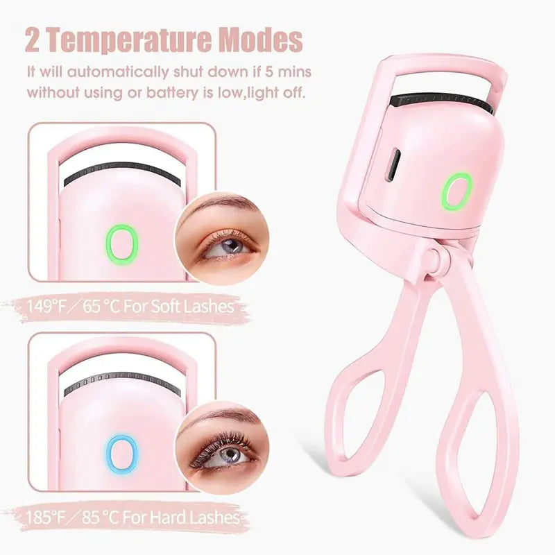 Pink Electric Eyelash Curler - Afrotix