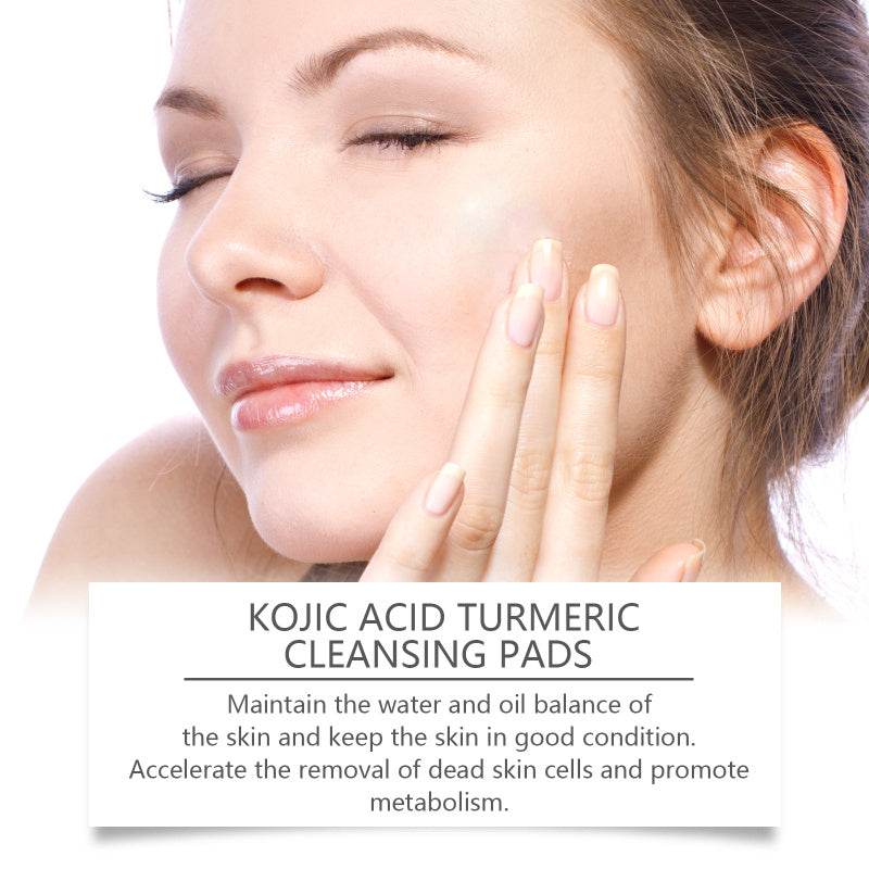 Kojic Acid Turmeric Cleansing Pads Beauty Hot-sale - Afrotix
