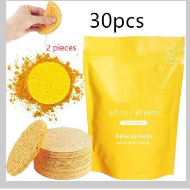 Tampon nettoyant au curcuma comprimé - Curcuma & Acide Kojique - Afrotix