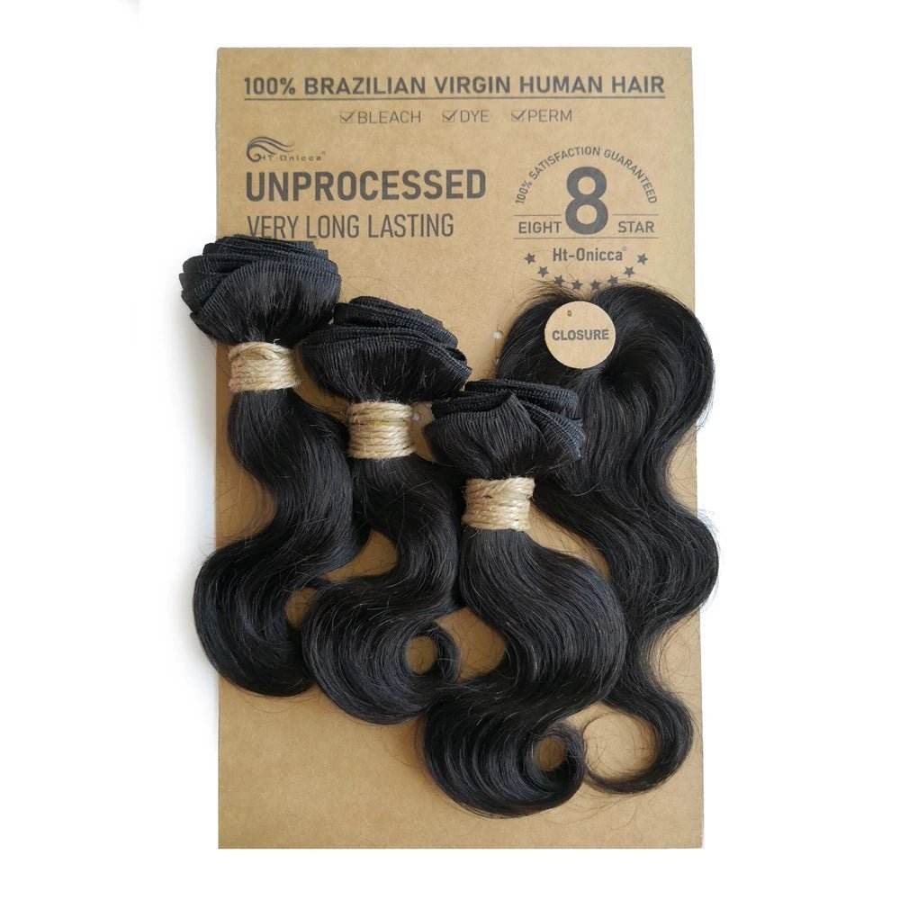Extensions de cheveux crépus bouclés avec fermeture, cheveux indiens - Afrotix