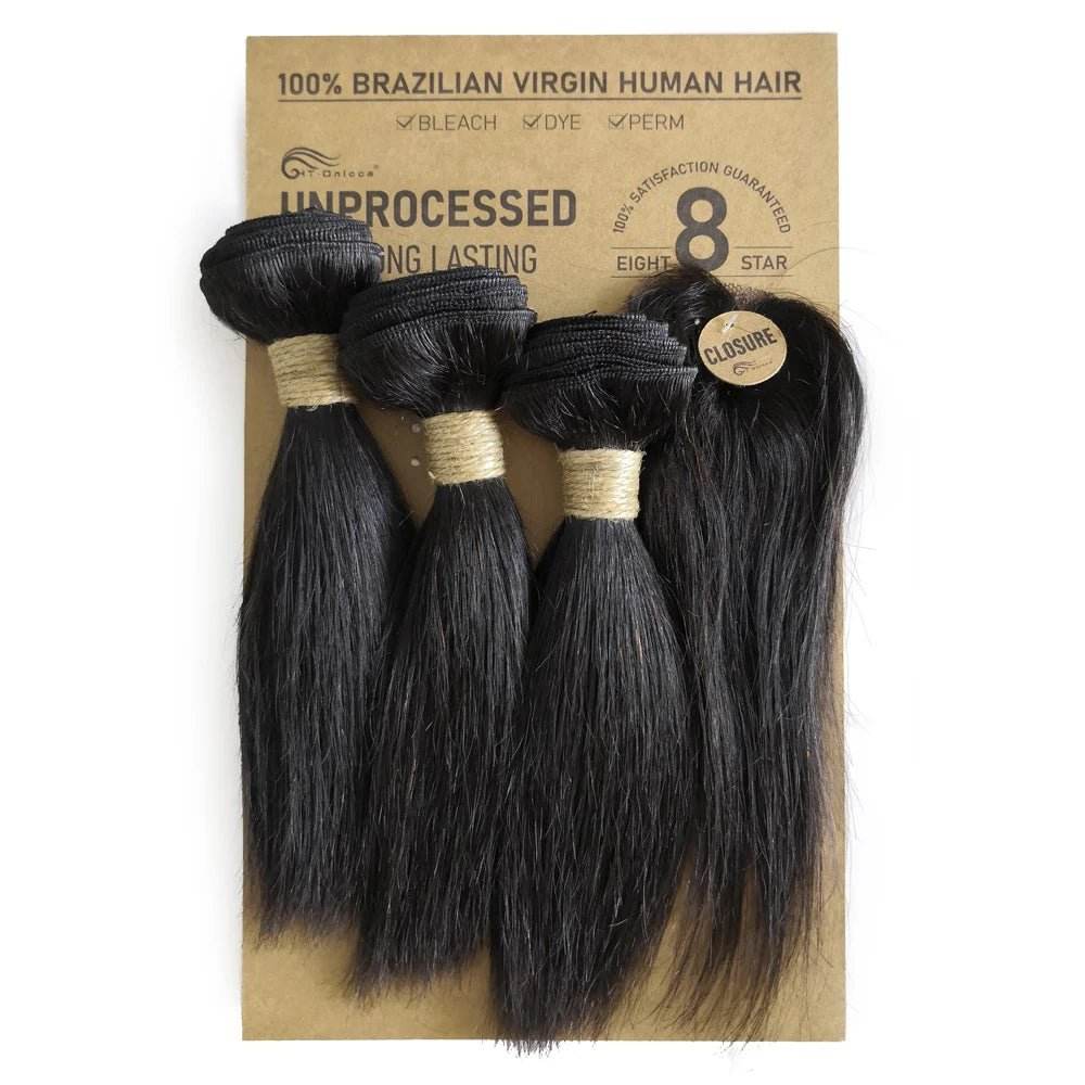 Extensions de cheveux crépus bouclés avec fermeture, cheveux indiens - Afrotix