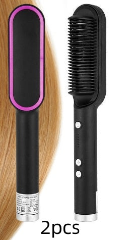 New 2 In 1 Lisseur à cheveux professionnel – Chauffe rapide & anti-brûlure