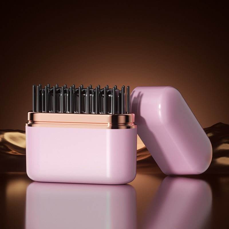 Fer à lisser sans fil peigne Wireless cheveux portable boucle droite double lisseur .. - Afrotix
