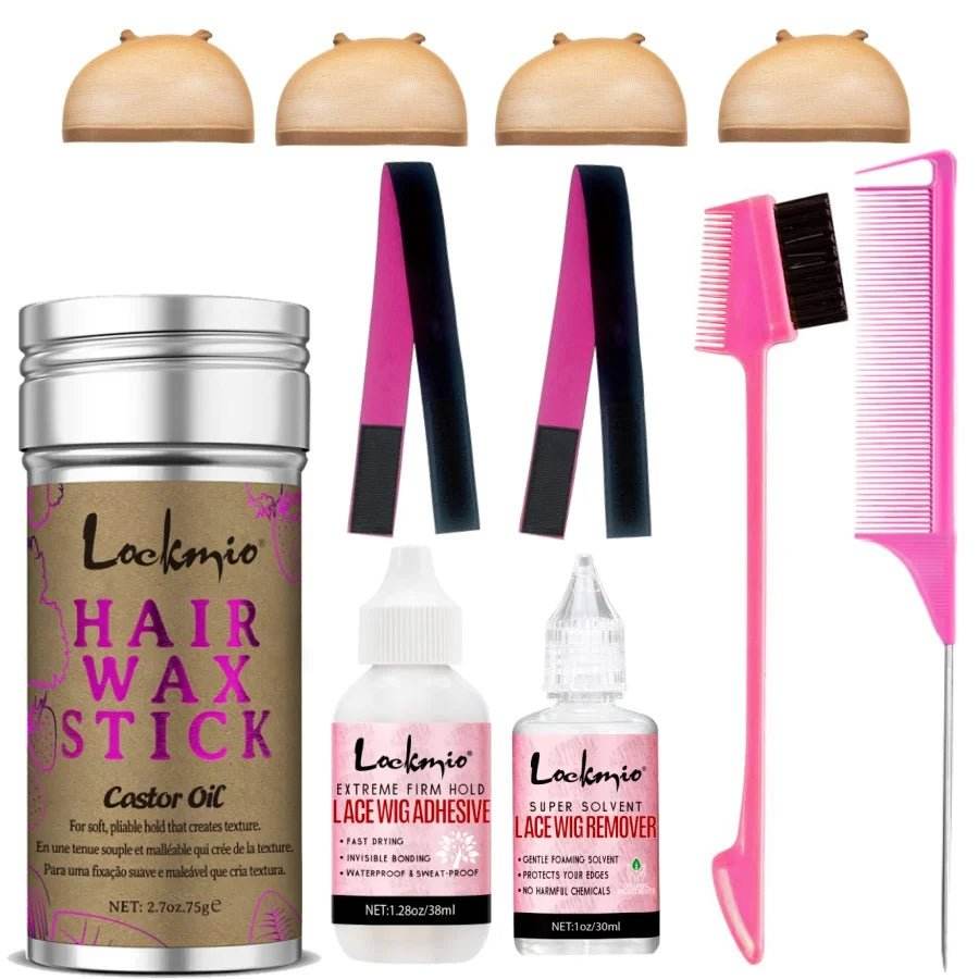 Kit pour Perruque Cire Bâton Pommade Perruque Liaison Forte Colle, - Afrotix