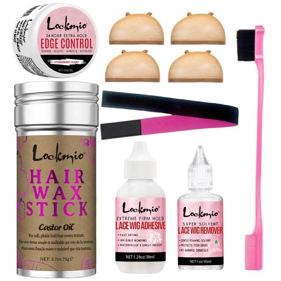 Kit pour Perruque Cire Bâton Pommade Perruque Liaison Forte Colle, - Afrotix