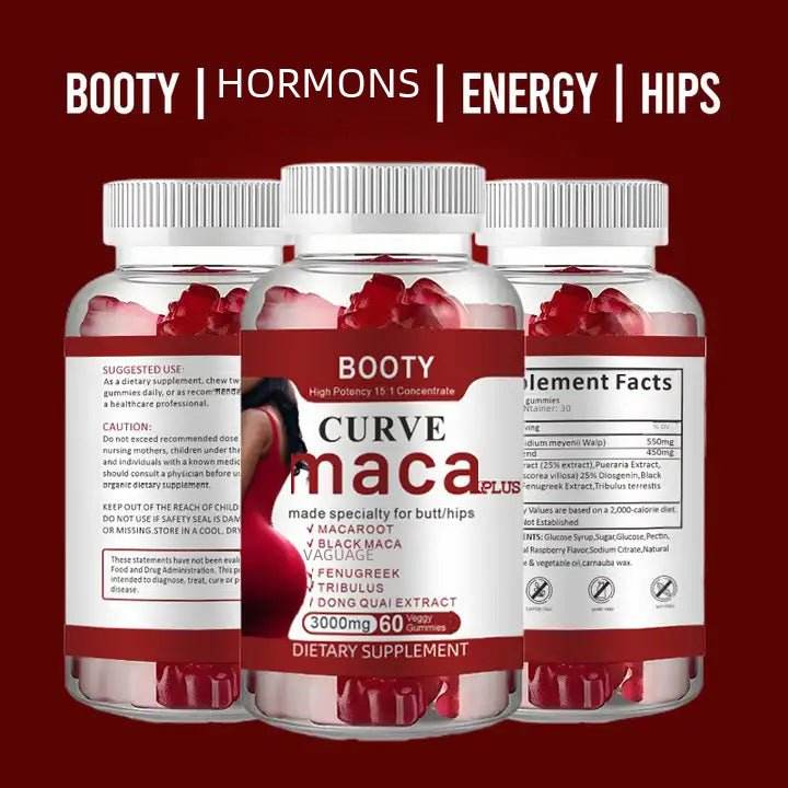 Maca Plus Made Specialty Pour Les Hanches Des Fesses BBL Gummies - Afrotix