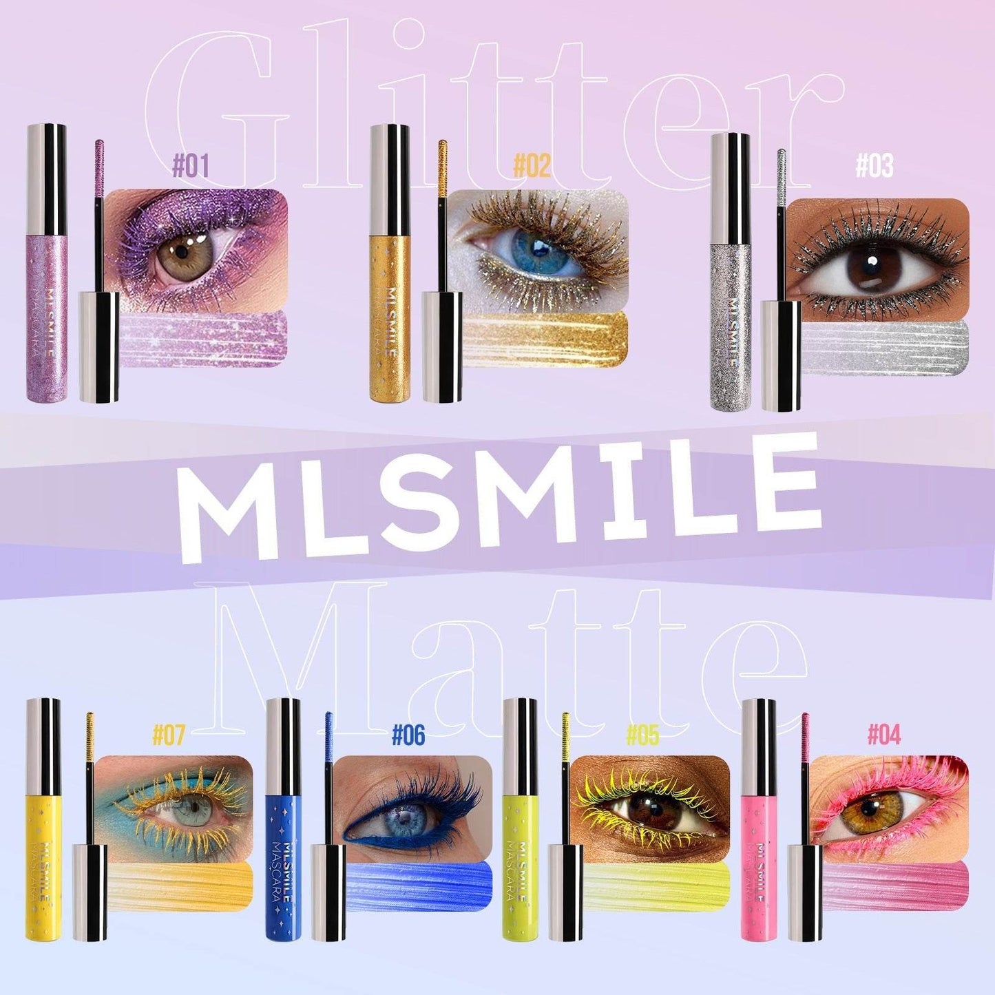 Mascara Nacré Scintillant – Waterproof & Longue Tenue - Afrotix