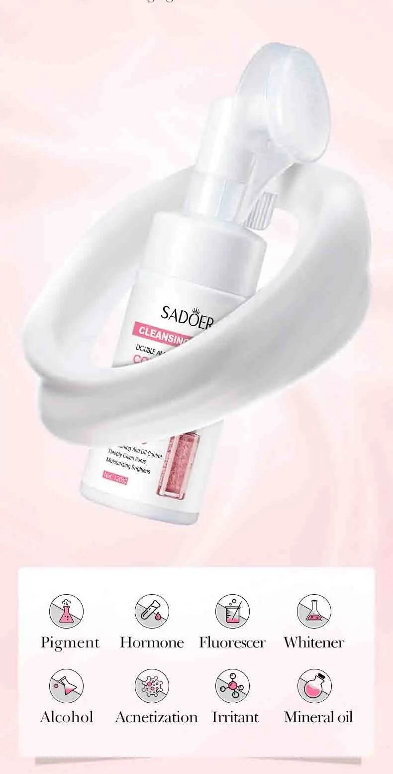 Nettoyant visage moussant à la vitamine C et au Q10, - Afrotix